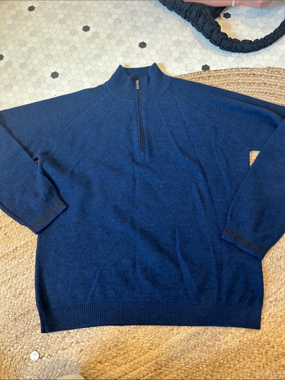 Smartwool Men's Navy Half-Zip Merino Sweater